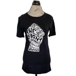 Be The People Womens Mens Tshirt Size Small  Graphic The Fight Continues